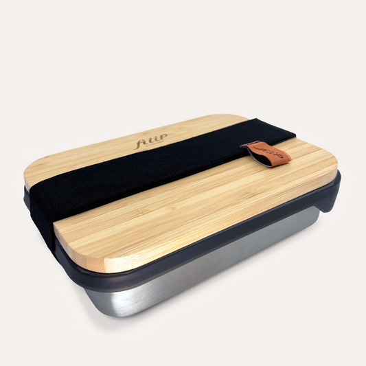 Lunchbox filip® Nr. 2 mit Bambusteller und Bestecktasche
