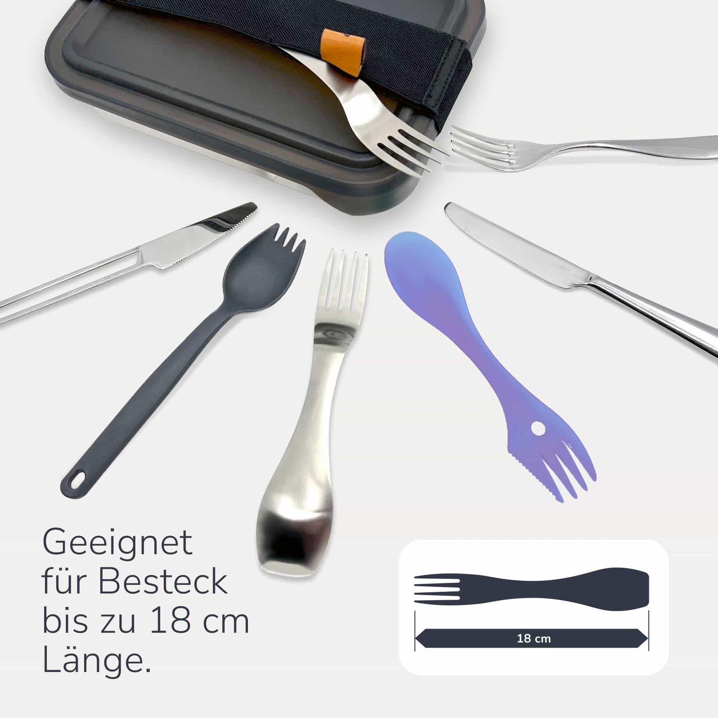 Lunchbox filip® Nr. 02 mit Bestecktasche