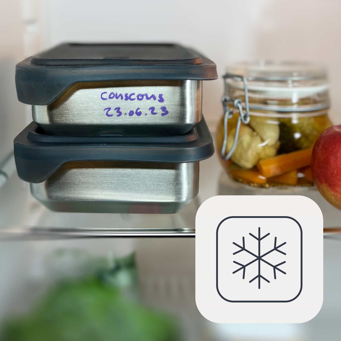 Lunchbox filip® Nr. 01 mit Bambusteller, Bestecktasche und Spork
