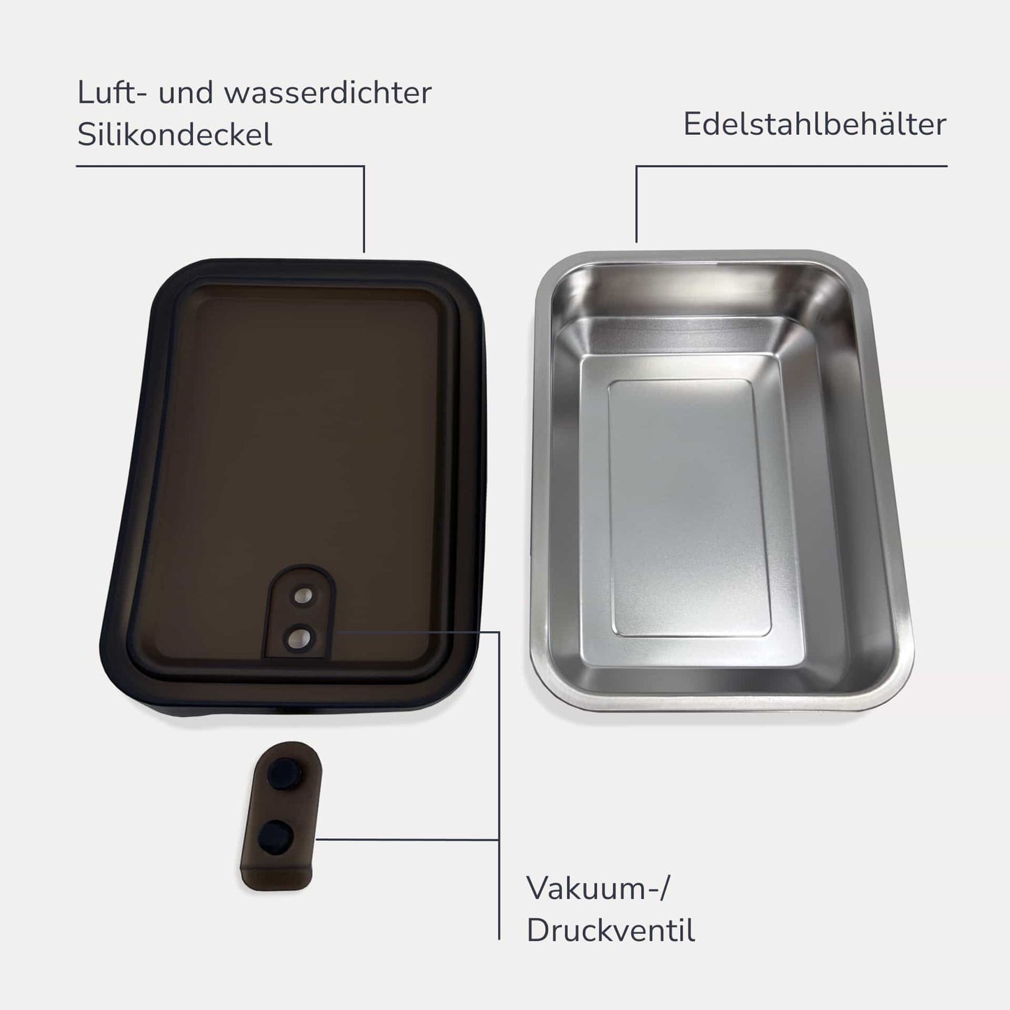 Edelstahl Vorratsdosen filip® 2er Set